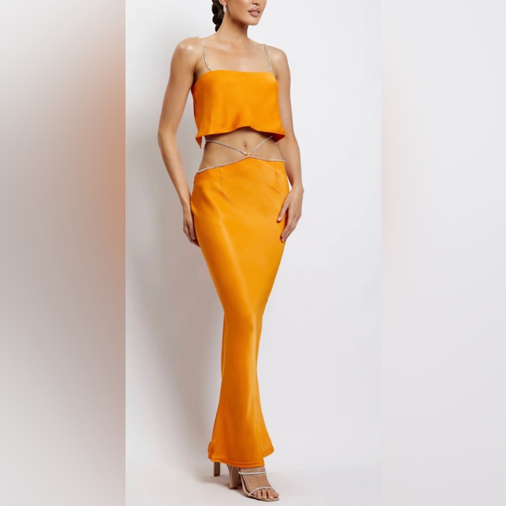 Diamante Maxi Skirt and Matching Top